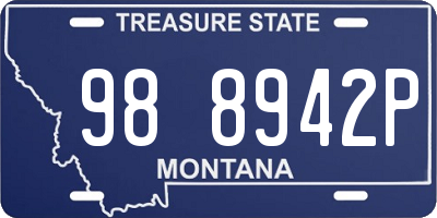 MT license plate 988942P