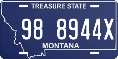 MT license plate 988944X