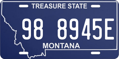 MT license plate 988945E