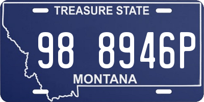 MT license plate 988946P