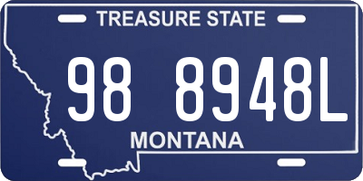 MT license plate 988948L