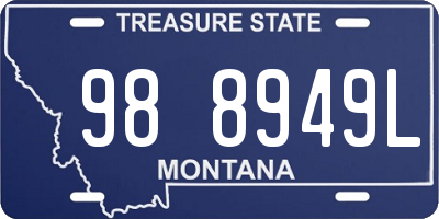 MT license plate 988949L