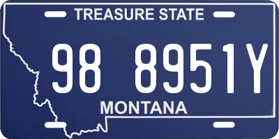 MT license plate 988951Y