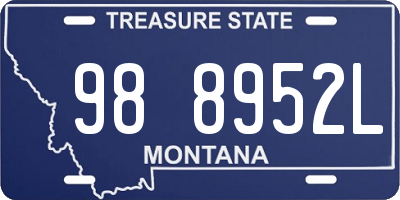 MT license plate 988952L