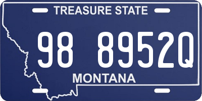 MT license plate 988952Q