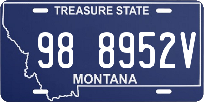 MT license plate 988952V