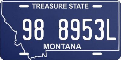 MT license plate 988953L