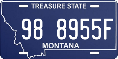 MT license plate 988955F