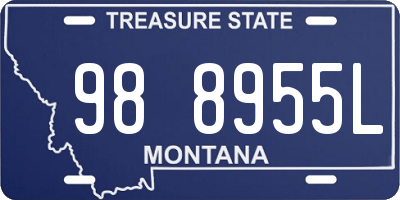 MT license plate 988955L