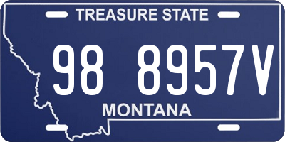 MT license plate 988957V