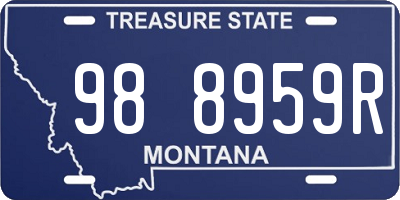 MT license plate 988959R