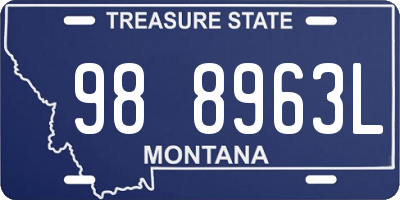 MT license plate 988963L