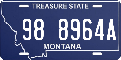 MT license plate 988964A