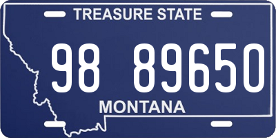 MT license plate 988965O