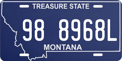 MT license plate 988968L