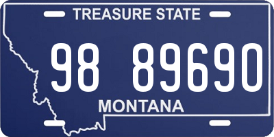 MT license plate 988969O