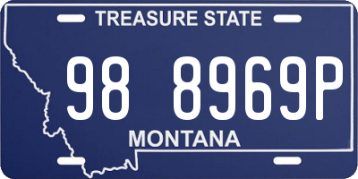MT license plate 988969P