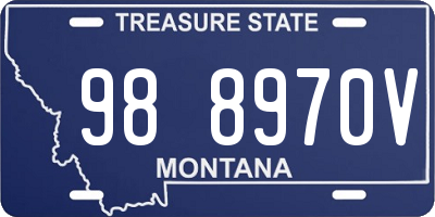 MT license plate 988970V