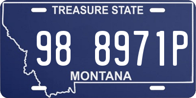 MT license plate 988971P