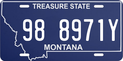 MT license plate 988971Y