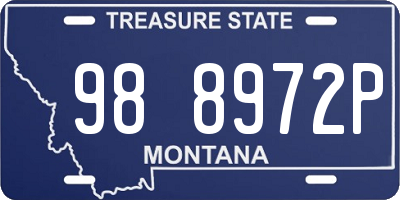 MT license plate 988972P