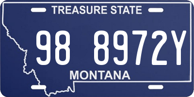 MT license plate 988972Y