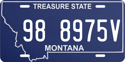 MT license plate 988975V