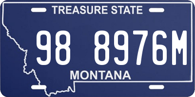 MT license plate 988976M