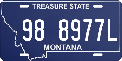 MT license plate 988977L