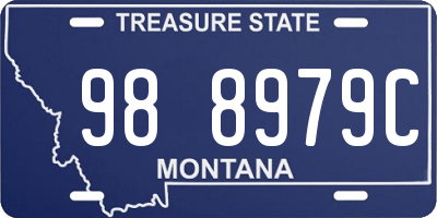 MT license plate 988979C