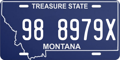 MT license plate 988979X