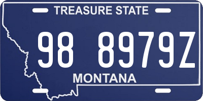 MT license plate 988979Z