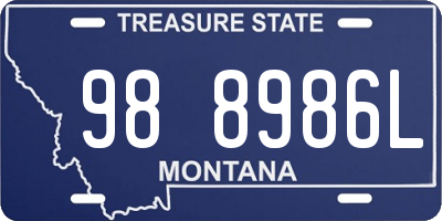 MT license plate 988986L