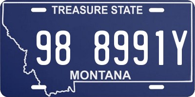 MT license plate 988991Y