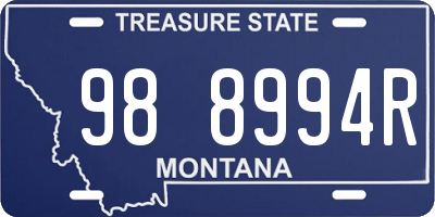 MT license plate 988994R