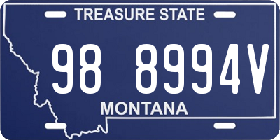 MT license plate 988994V