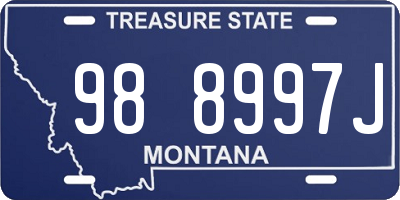 MT license plate 988997J