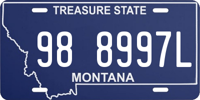 MT license plate 988997L