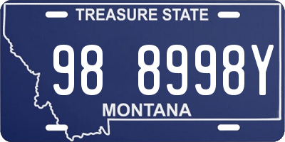 MT license plate 988998Y