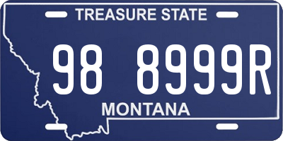 MT license plate 988999R