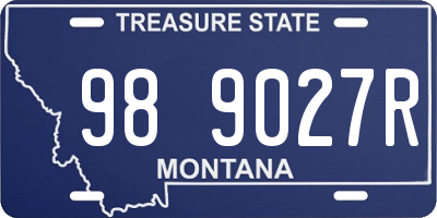 MT license plate 989027R