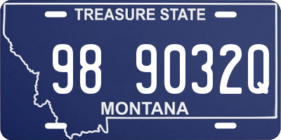 MT license plate 989032Q