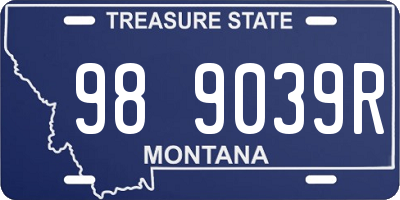 MT license plate 989039R