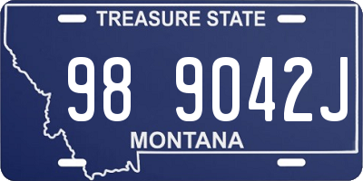 MT license plate 989042J