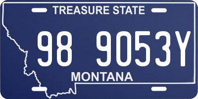 MT license plate 989053Y