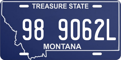 MT license plate 989062L