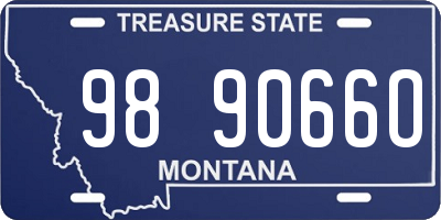 MT license plate 989066O