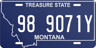MT license plate 989071Y