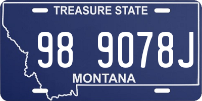 MT license plate 989078J
