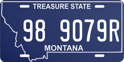 MT license plate 989079R